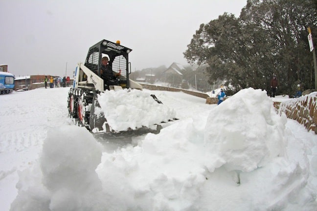 Digging out Image::Courtesy of Falls Creek