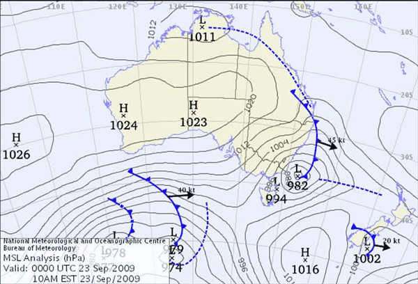 Sydney Synoptic Chart