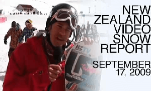 New Zealand Video Snow Report - September 17, 2009