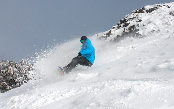 Hannah's first taste of powder Big 'D' 2010