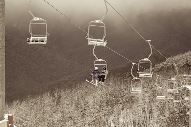 Buller Skiers enjoy snowy conditions on the Lydia Lassila Chairlift- Gillian Dobson