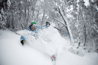 SNOW Skier Hocking Falls Creek 2nd August 2010 by Matt Hull (2)