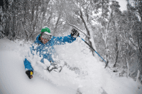 SNOW Skier Hocking Falls Creek 2nd August 2010 by Matt Hull (3)