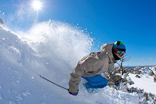 Blue skies and big turns