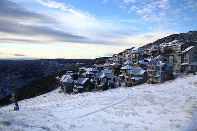 Hotham early morning 11 May. Image:: Hotham