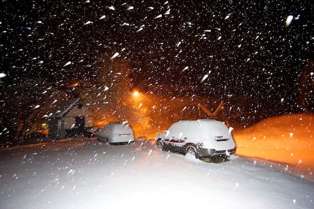 Falls Creek at 6am Wednesday. Image:: Chris Hocking