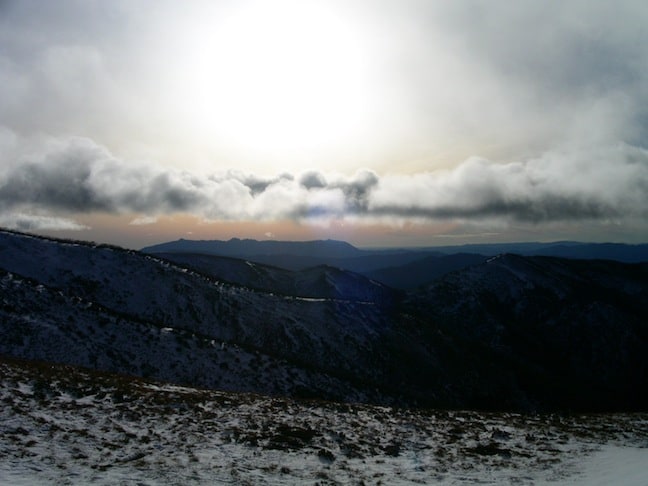 Hotham volcanoe ash