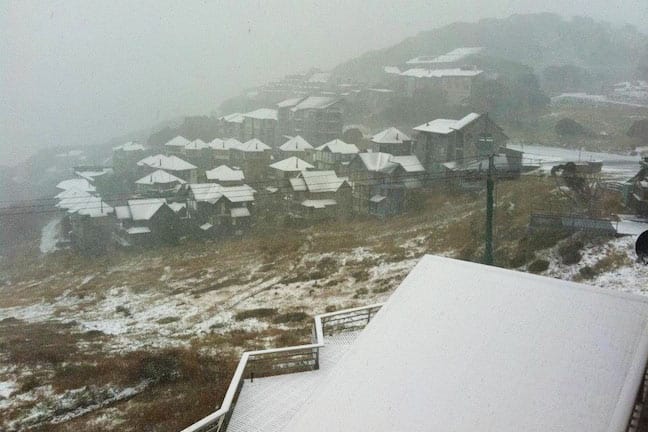 Hotham's slopeside lodges. Image:: Hotham