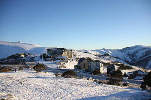 Early August - Fresh Snow and Blue Skies at Hotham