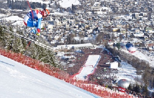 Cuche Sets New Record with 4th Hahnenkamm Win