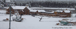 Early Snow Falls Continue in Banff, Canada