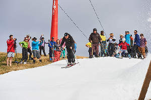 Skiing Mt Buller in March