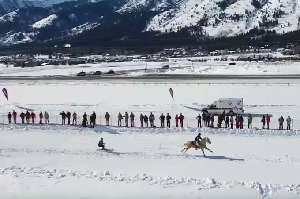 Who Knew Skiing Behind a Galloping Horse Could Be So Much Fun? - Video