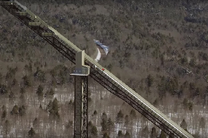 Skier Skis off 24-Story Ski Jump Switch, And Survives - Video
