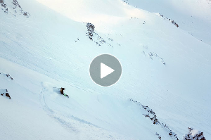 Broken River Drone Vision on a 40cm Powder Day - Video