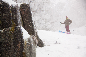 20 August, 2010 - Hucking in Fresh Pow at Buller