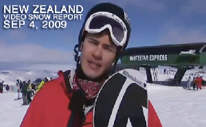 New Zealand Video Snow Report - Sep 4, 2009
