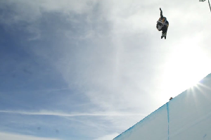 Markus Keller Shreds The Laax Superpipe, On a 183cm Powder Board - Video