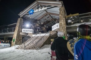The Burton Cattlemans Rail Jam, no win its 13th year and one of the biggest event on the snowboard event calendar. Photo: Matt Hull/Burton