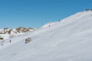 Splitboarding to the top of Mt Stirling