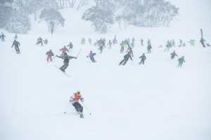 FreeBom party run, a highlight of the day. Photo: Tony Harrington