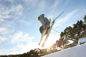 Baw Baw's rail jam in the Tank Hill park this Saturday. Photo: Mt Baw Baw