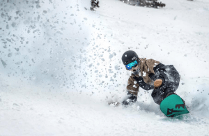 Amber Nelson having fun n Snowbird last week. Should be more of this in Utah over the next week. Photo: Chris Segal