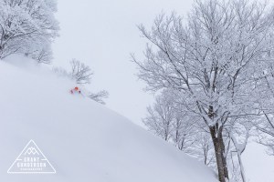 KC Deane skiing