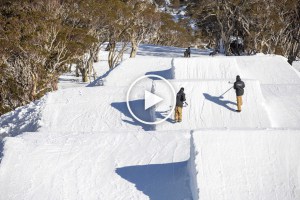 Snowboarder Matt Cox Cruising Through Perisher Parks - Video