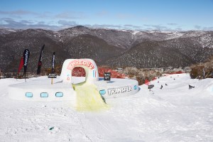 A perfect day for the Transfer Banked Slalom