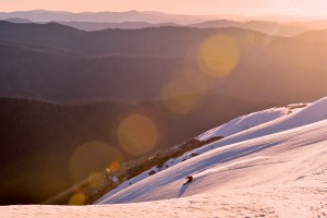 Drew Jolowicz taking in the sunset on September  18. Photo: Chris Hocking