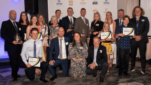 Award winners at the Snow Australia Community Sports Awards. Photo: Steve Cuff