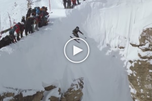 Sit Skier Trevor Kenninson Launches The Infamous Corbet's Couloir in Jackson Hole - Not to be Missed Video