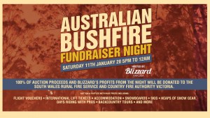 Bushfire Fundraiser In Hakuba,This Saturday Jan 11 - All Funds Raised Going to Victorian CFA and New South Wales RFS