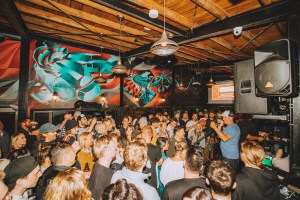 The crowd getting to the raffles early in the evening. Photo: Oliver Godbold