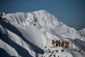 The FWT event in Kicking Horse had enjoyed excellent conditions. Photo: Freeride World Tour/