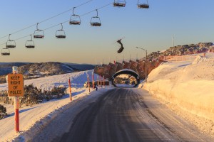 Bailey Johsnton's backflip back in 2015 sent social media into a spin. He was 16 at the time and Bailey is now one th Australian slop style tram. Photo: Mark Tsukasov