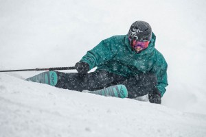Coen Bennie-Faull, laying over with the confidence that comes with a properly fitted boot. Photo: Tony Harrington