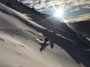 Mt Hutt patrol team checking out the early season snowpack  this weekend. Photo: NZSki