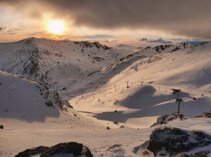 The Remarkables yesterday, but the weather is changing with a heap of snow on the way this week. Photo: NZSki 