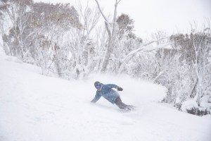 August 22 was your classic Aussie storm day, a day to head for the trees. Photo: Thredbo