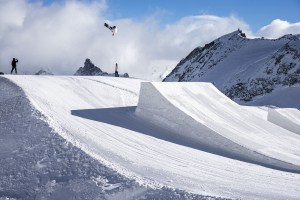 Australia's Matty Cox, in Saas Fee preparing for the upcoming World Cup season.