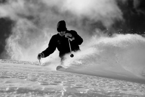 Steve, in his element in the Hakuba powder. Photo: Mark Donaldson