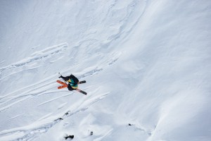 Hank Bilous on his way to second place in last year's event in Hakuba. Photo: Daher/FWT