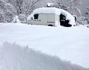 Niseko this morning - a scene that will become vert familiar throughout winter. Photo: Rhythm Japan