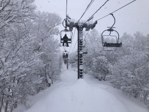 Winter weather patterns have arrived in Furano and there have been some good days over the past week. Photo: Lucy Morrell