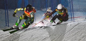 Sami on the way to the final in Arosa where she finished third.