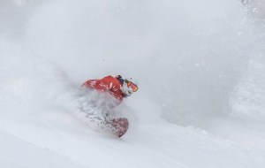 This is Henry Johnston, our Niesko snow reporter, getting out there this morning. Possibly the day of the year. Photo: Sea and Summit Media
