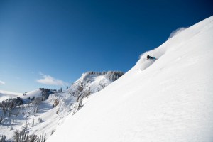 Mitch Reeves, ripping into the Jackson Hole powder in late January last year. Photo: Tony Harrington