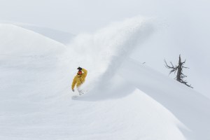 Whistler local Chris Rasman, full throttle in the Whistler backcountry. Photo: Rip Curl